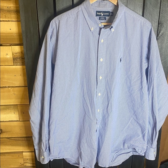Polo Ralph Lauren Other - Polo Ralph Lauren Blake Light Blue checked Oxford button down Shirt XL cotton